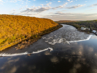 Lambertville Wing Dam Delaware River.