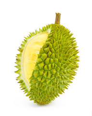Thailand durian isolated on white background.