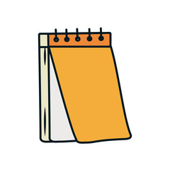 memo pad icon, line and fill style