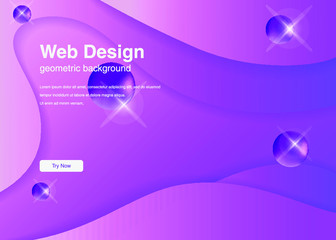 Naklejka premium Wavy geometric background