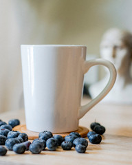 blueberries in a cup