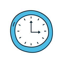 clock icon, line and fill style
