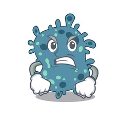 Mascot design concept of rickettsia with angry face