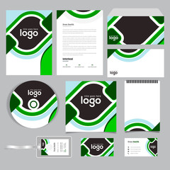 Corporate Brand Identity set. Business Mini Stationery Template Design.