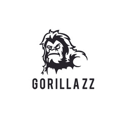 Gorilla mascot sport logo, emblem, illustration Gorilla Shield Logo - King Kong Vector