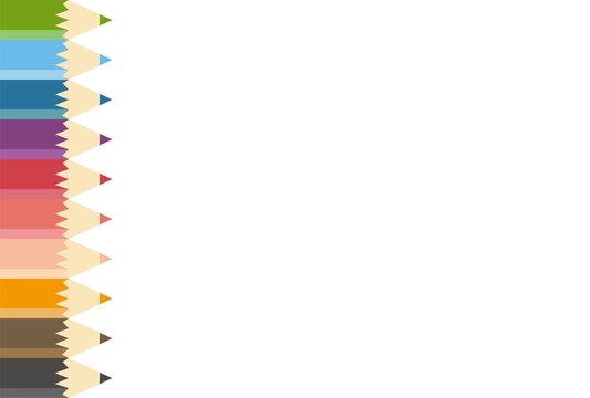 色鉛筆のイラストのフレーム