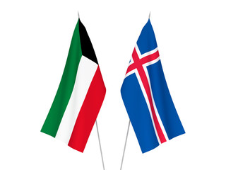 Kuwait and Iceland flags