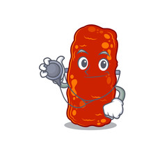 Acinetobacter bacteria in doctor cartoon character with tools