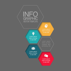 Vector iInfographic template for business, presentations, web design.