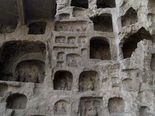 Ancient Buddhist Reliefs, Longmen Caves, Henan Province, China