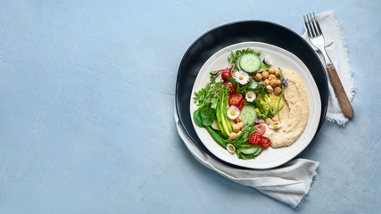 Healthy vegetarian salad