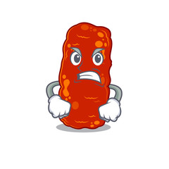 Mascot design concept of acinetobacter bacteria with angry face