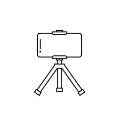 mobile phone on tripod. Vector