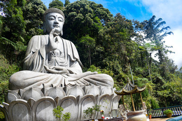 Big Stone buddha which is located at Chin Swee Caves Temple,Genting Highlands. People can see...