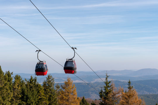 Gondola lift at Jaworzyna Krynicka