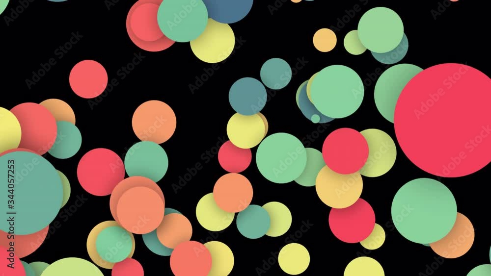 Poster colorful circles pattern motion background.abstract color shape design.modern particles round decora