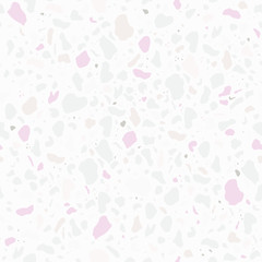 Seamless pattern with light terrazzo texture