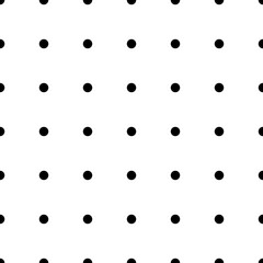 Seamless pattern. Black dots. Vector geometric background, minimalism.