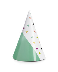 Party hat on white background