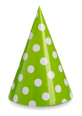 Party hat on white background