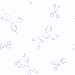 Wrapping paper - Seamless pattern of symbols hairdresser salon for vector graphic design