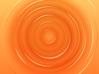 波紋の背景イラスト_オレンジ_真上