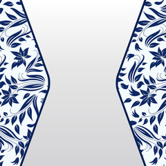 A Chinese Porcelain Style Blue-And-White Background
