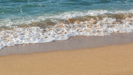 sea waves and sand