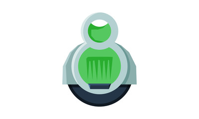 Electrical Monowheel Personal Eco Friendly Alternative Electric Transport Vector Illustration