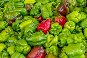 red and green peppers