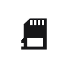 Memory chip icon design isolated on white background