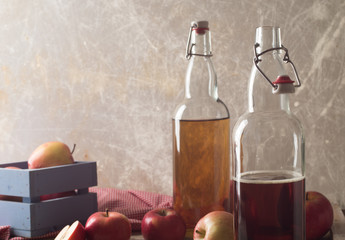 Cider with apples