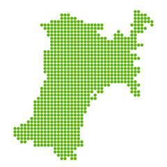 宮城　地図　円　アイコン