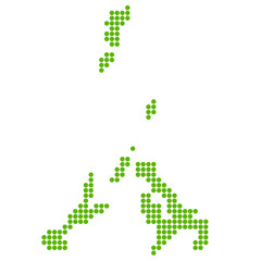 長崎　地図　円　アイコン