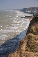 The beaches of Arromanches, part of Wolrd War Two Operation OVERLORD D-Day
