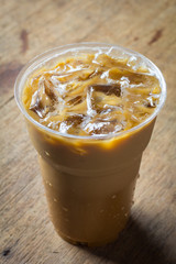 Cold Coffee On Wood