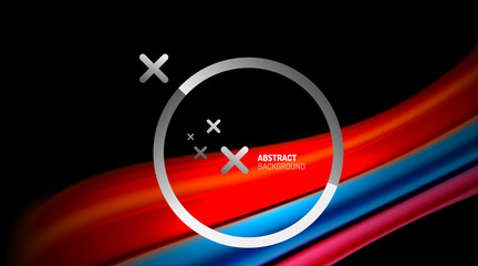 Swirl, curve blurred color lines, holographic rainbow liquid style gradient waves for Wallpaper, Banner, Background, Card, Book Illustration, landing page