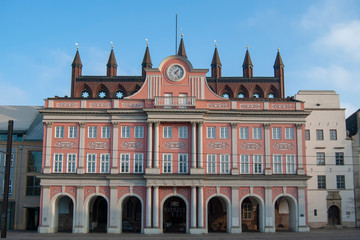 Fototapeta premium The Town Hall in Rostock, Germany