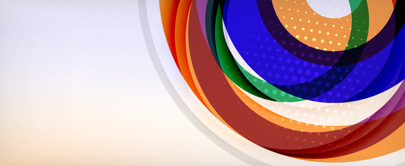 Obraz premium Trendy simple circle abstract background, dynamic motion concept. Vector Illustration For Wallpaper, Banner, Background, Card, Book Illustration, landing page