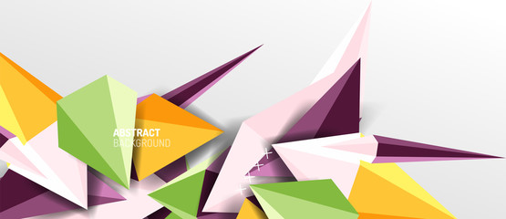 Trendy simple triangle abstract background, dynamic motion concept. Vector Illustration For Wallpaper, Banner, Background, Card, Book Illustration, landing page