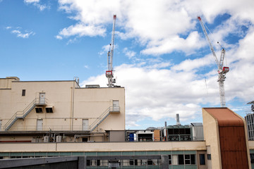 Industrial constructions cranes