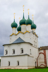 Church of St. Gregory the Theologian in Rostov kremlin, Russia. Golden ring of Russia