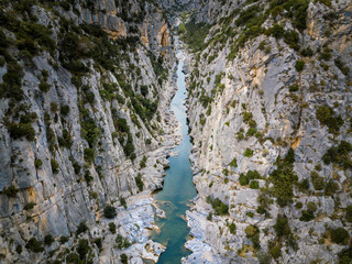Photo a&eacute;rienne drone Gorge des Gouleyrous