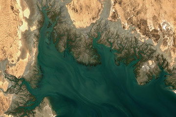 High resolution image of Bahia Adair, a bay at the northern end of the Gulf of California - contains modified Copernicus Sentinel Data (2019)
