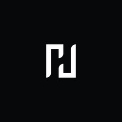 Fototapeta premium Professional Innovative Initial NH logo and HN logo. Letter NH HN Minimal elegant Monogram. Premium Business Artistic Alphabet symbol and sign