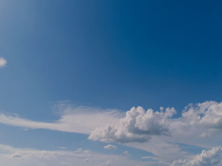 Fototapeta na wymiar : blue sky and white clouds seen during the day