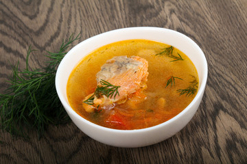 Salmon soup