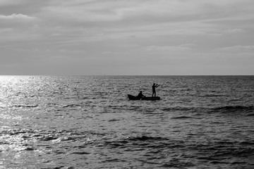 Fototapeta premium fishing in the sea