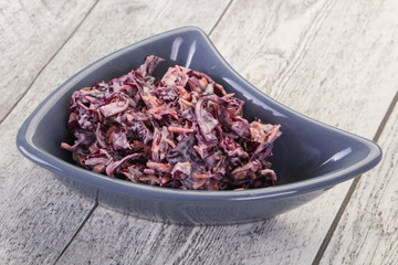 Cole slaw salad with cabbage