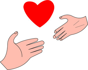 Give hands with heart